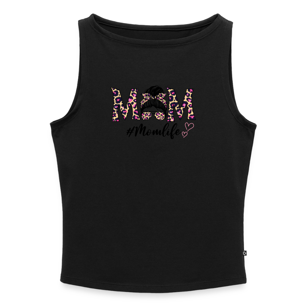 Frauen Tank Top mit U-Boot-Ausschnitt - Schwarz