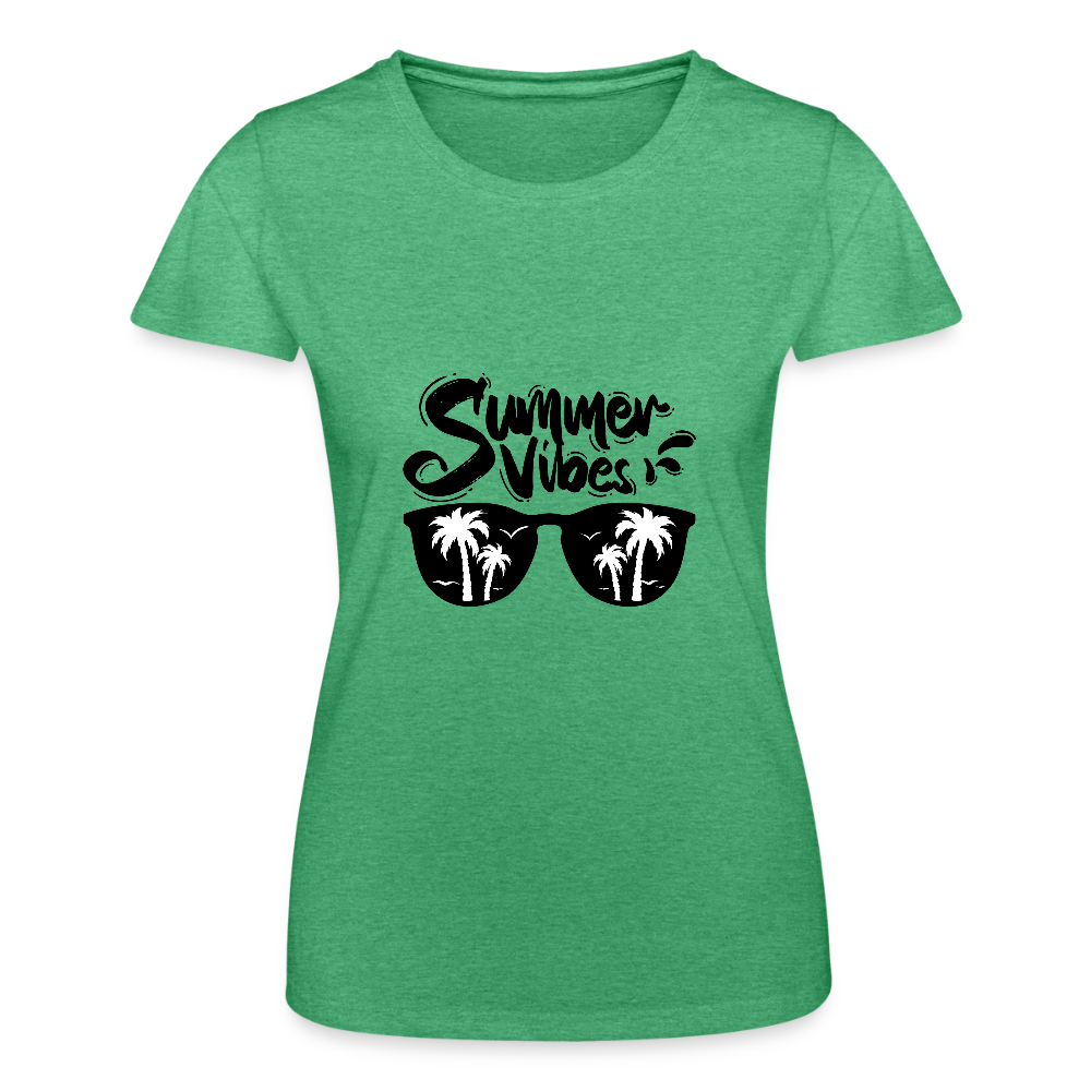 Frauen-T-Shirt von Fruit of the Loom - Grün meliert