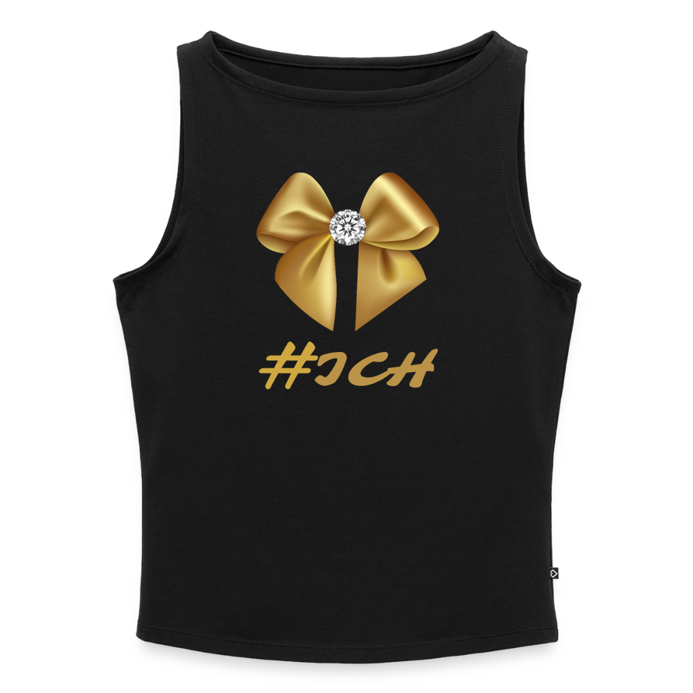 Frauen Tank Top mit U-Boot-Ausschnitt - Schwarz