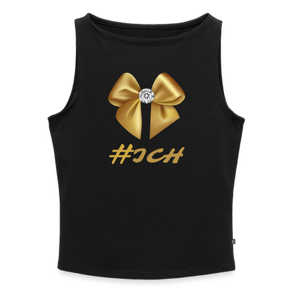 Frauen Tank Top mit U-Boot-Ausschnitt - Schwarz