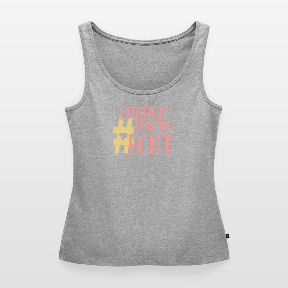 Frauen Premium Tank Top - Grau meliert