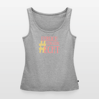 Frauen Premium Tank Top - Grau meliert