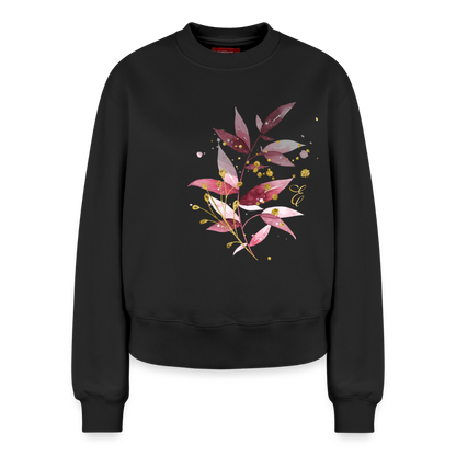 Relaxed Frauen Organic Sweatshirt - Schwarz