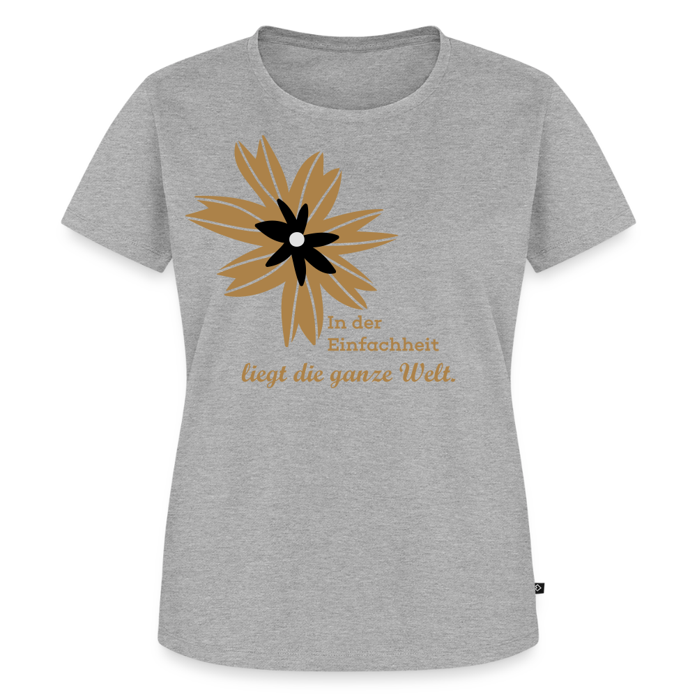 Frauen Premium T-Shirt - Grau meliert