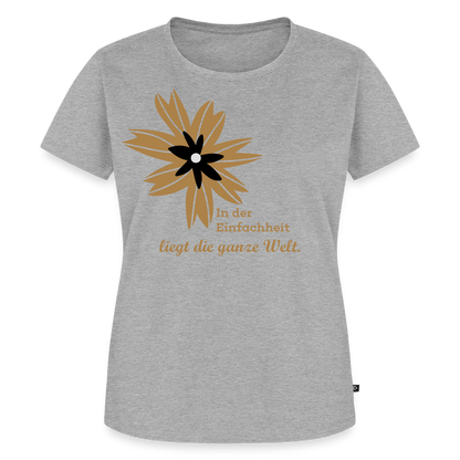 Frauen Premium T-Shirt - Grau meliert