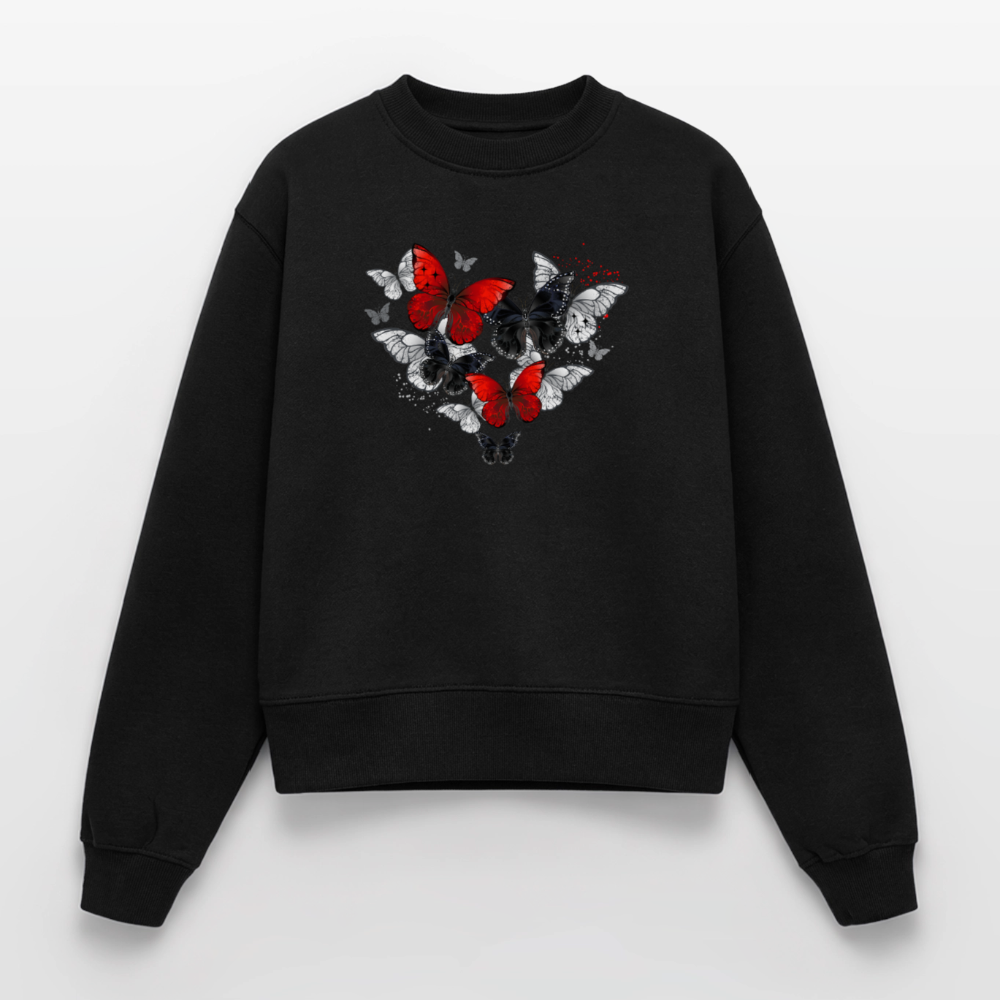 Relaxed Frauen Organic Sweatshirt - Schwarz