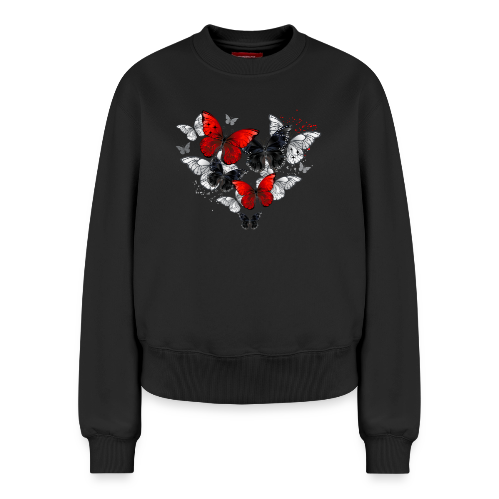 Relaxed Frauen Organic Sweatshirt - Schwarz