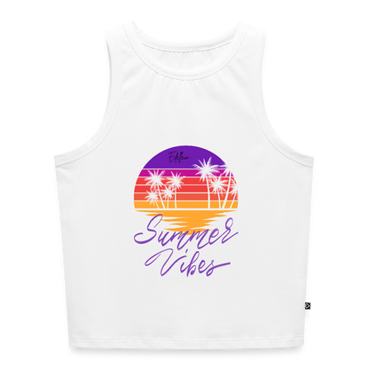 Frauen Cropped Tank Top - Weiß