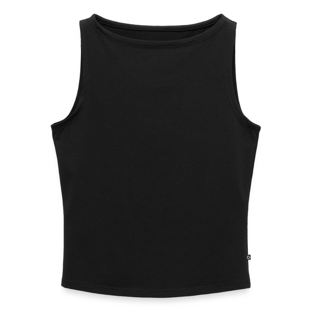 Frauen Tank Top mit U-Boot-Ausschnitt - Schwarz