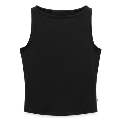 Frauen Tank Top mit U-Boot-Ausschnitt - Schwarz