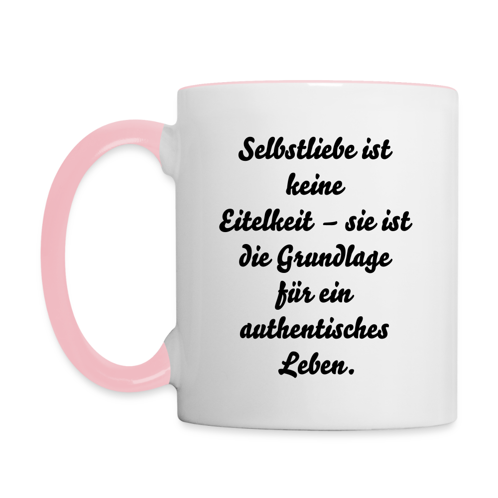 Tasse zweifarbig - Weiß/Pink