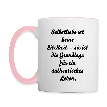 Tasse zweifarbig - Weiß/Pink