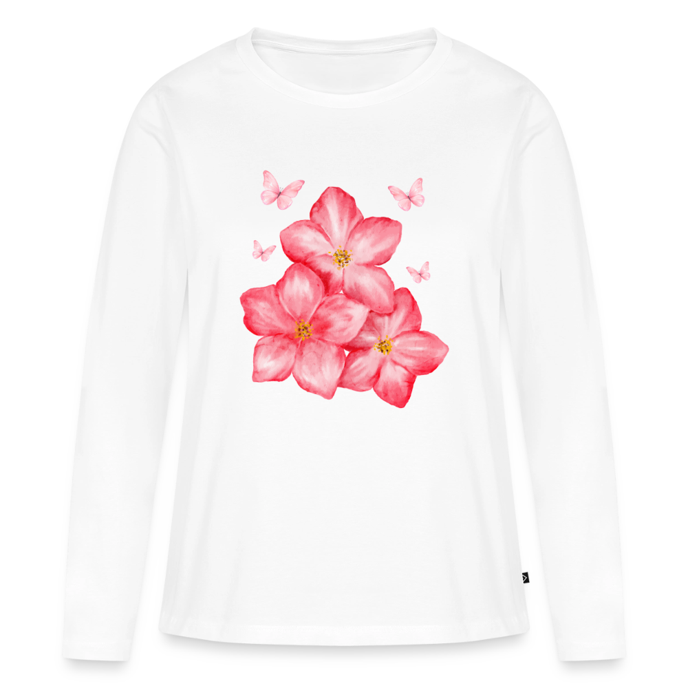 Frauen Premium Langarmshirt - Weiß