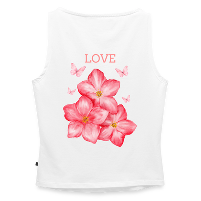 Frauen Tank Top mit U-Boot-Ausschnitt - Weiß