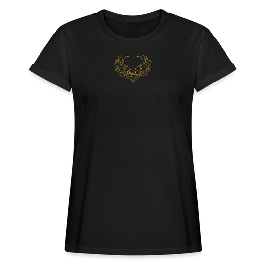 Frauen Oversize T-Shirt - Schwarz