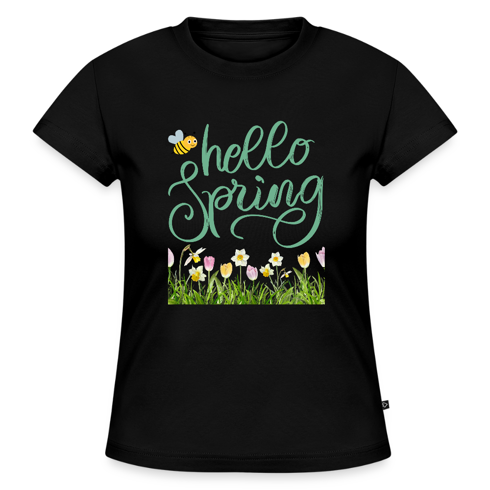 SLIM FIT Frauen Organic T-Shirt - Schwarz