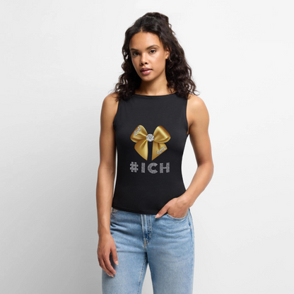 Frauen Tank Top mit U-Boot-Ausschnitt - Schwarz