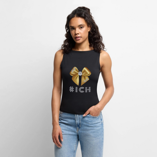 Frauen Tank Top mit U-Boot-Ausschnitt - Schwarz