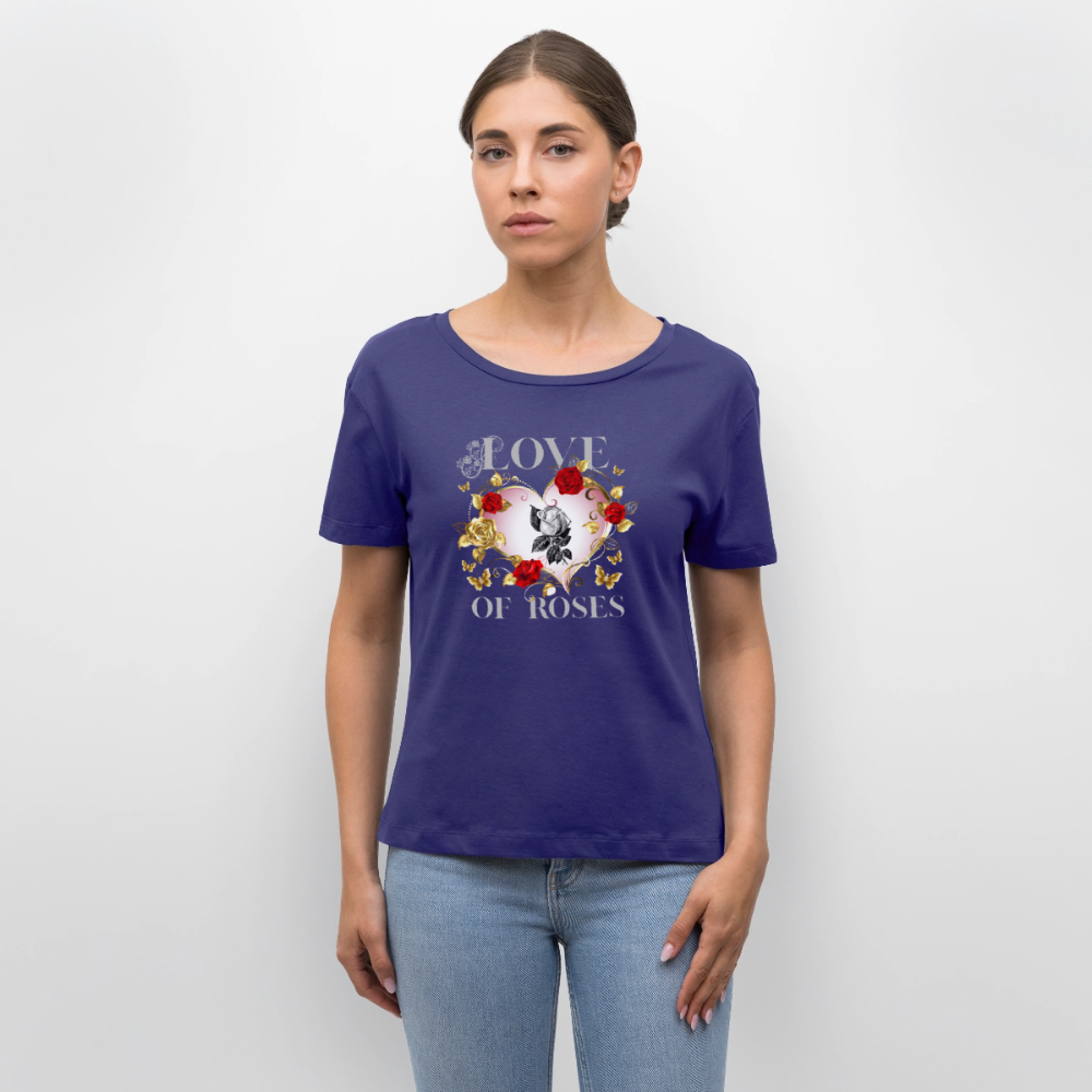 Relaxed Rundhals Frauen Bio-T-Shirt - Dämmerung