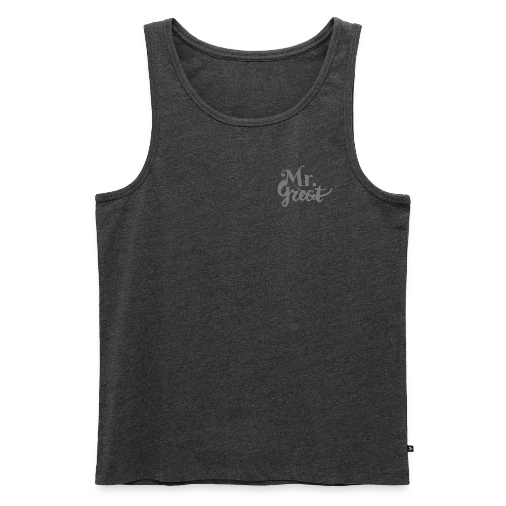 Männer Premium Tank Top - Anthrazit meliert