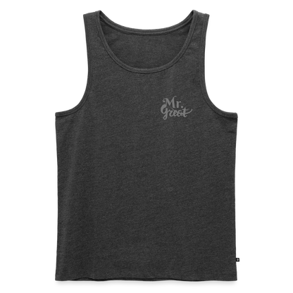 Männer Premium Tank Top - Anthrazit meliert