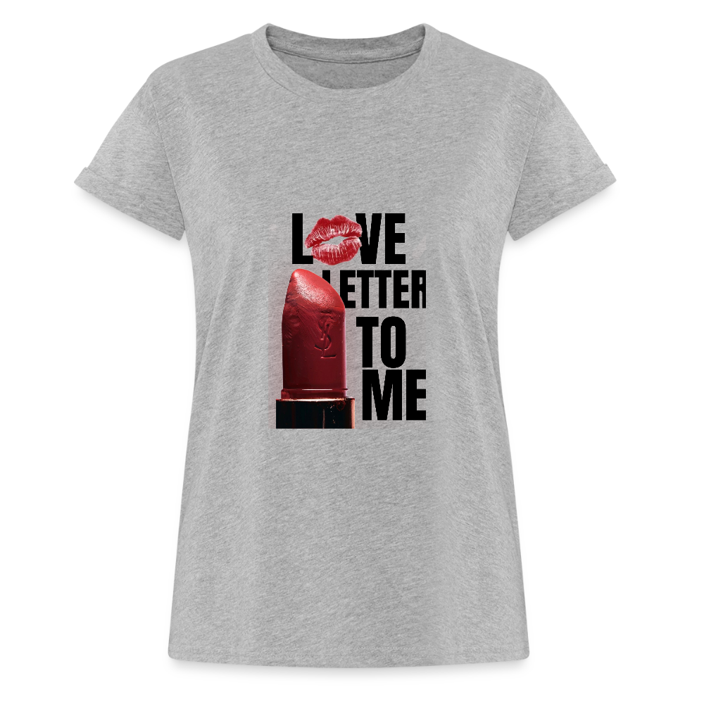 Frauen Oversize T-Shirt - Grau meliert