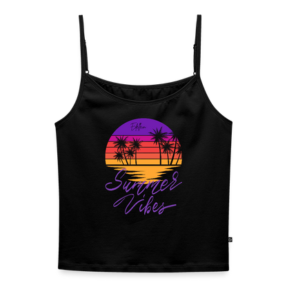 Frauen Spaghetti Tank Top - Schwarz