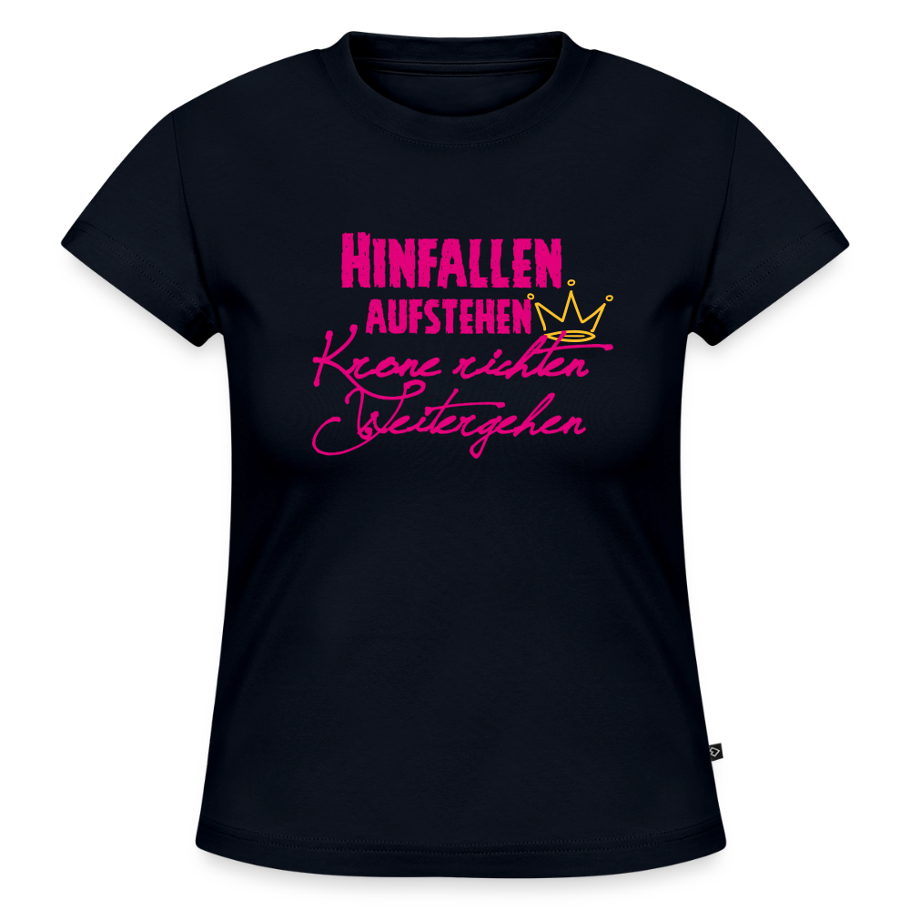 SLIM FIT Frauen Organic T-Shirt - Navy