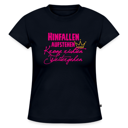 SLIM FIT Frauen Organic T-Shirt - Navy