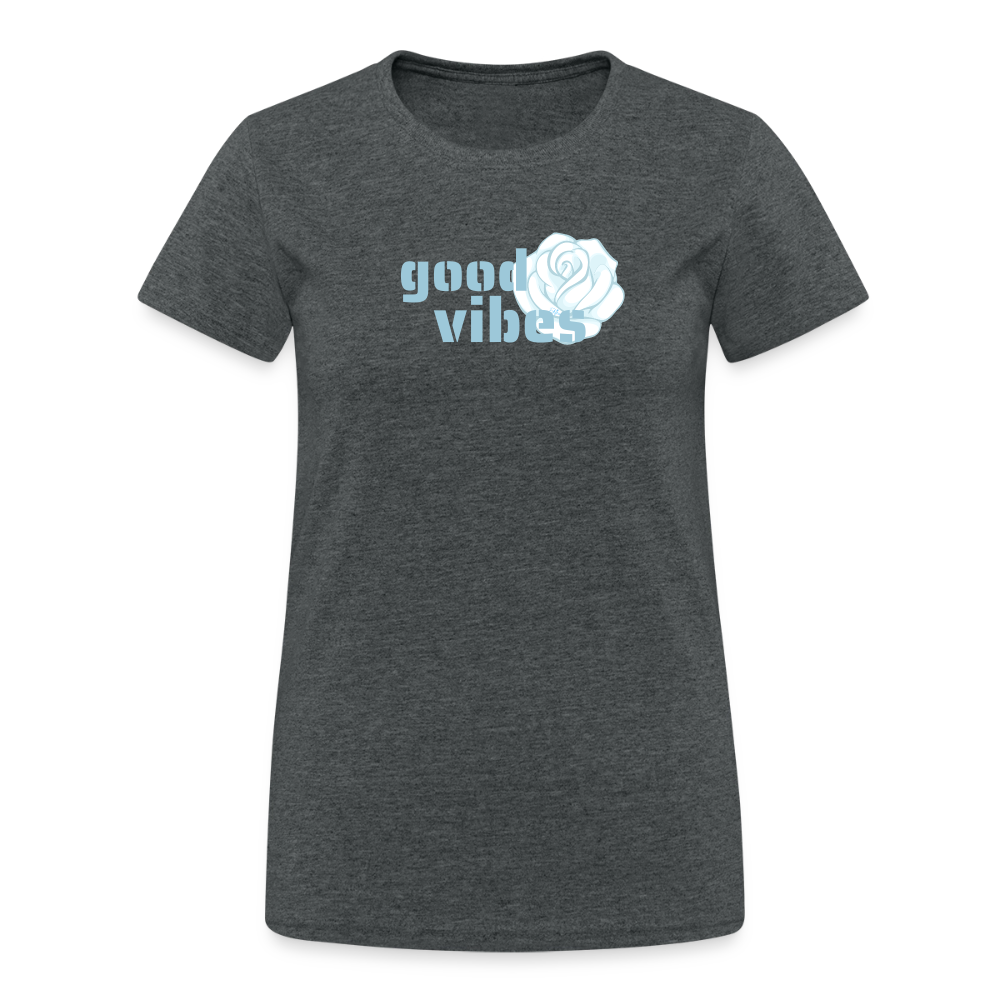 Frauen Heavy T-Shirt - Dunkelgrau meliert