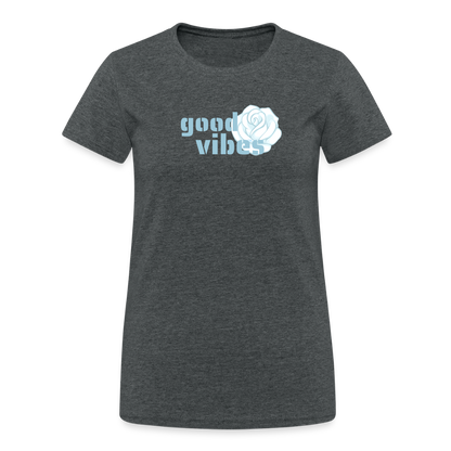 Frauen Heavy T-Shirt - Dunkelgrau meliert