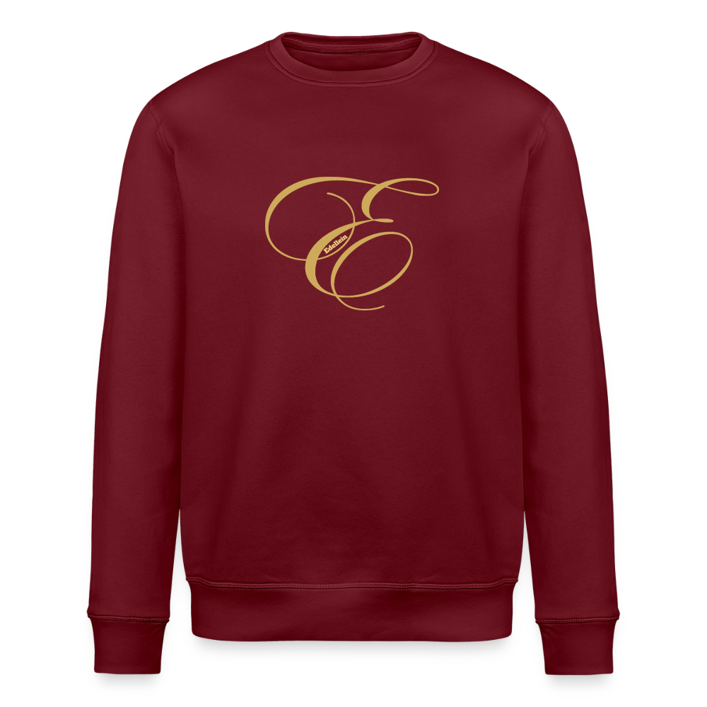 Unisex Bio-Sweatshirt ROLLER - Burgunderrot