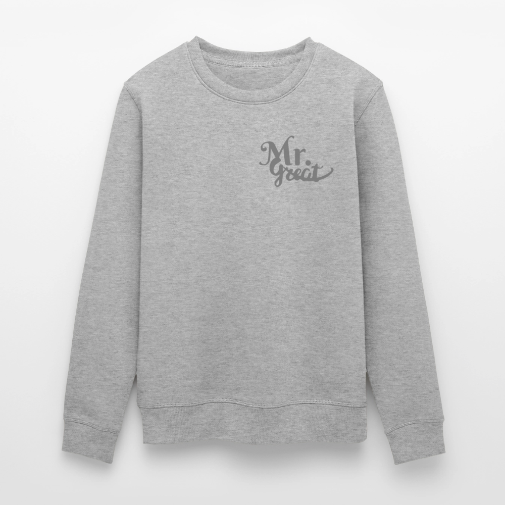 Unisex Bio-Sweatshirt ROLLER - Grau meliert