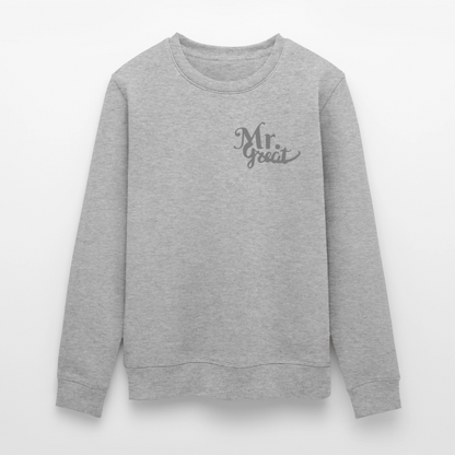 Unisex Bio-Sweatshirt ROLLER - Grau meliert