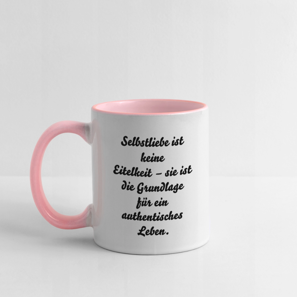 Tasse zweifarbig - Weiß/Pink