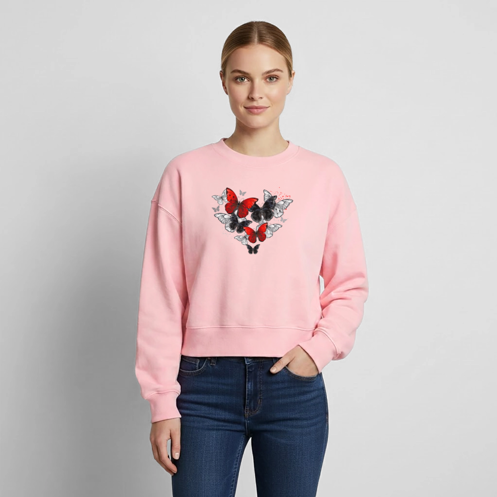 Relaxed Frauen Organic Sweatshirt - Rosa