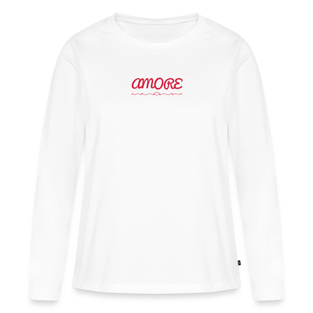 Frauen Premium Langarmshirt - Weiß