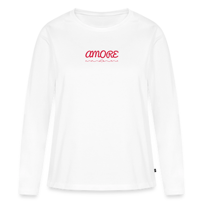 Frauen Premium Langarmshirt - Weiß