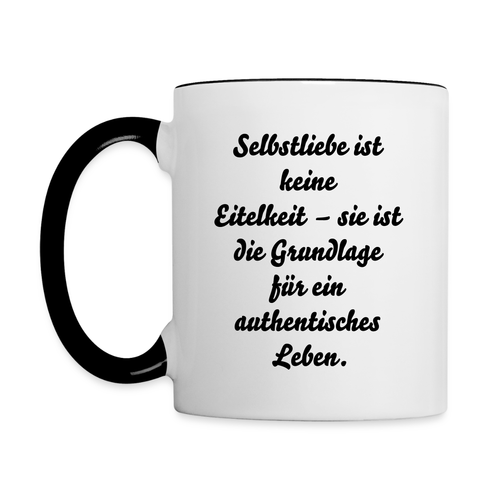 Tasse zweifarbig - Weiß/Schwarz