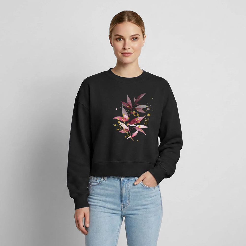 Relaxed Frauen Organic Sweatshirt - Schwarz