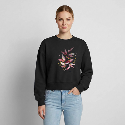 Relaxed Frauen Organic Sweatshirt - Schwarz