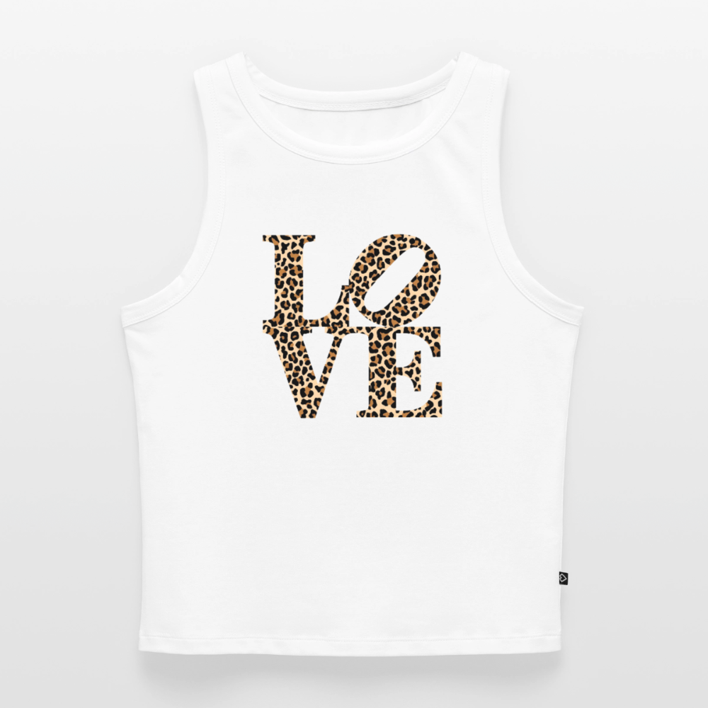 Cropped Frauen Organic Tank Top - Weiß