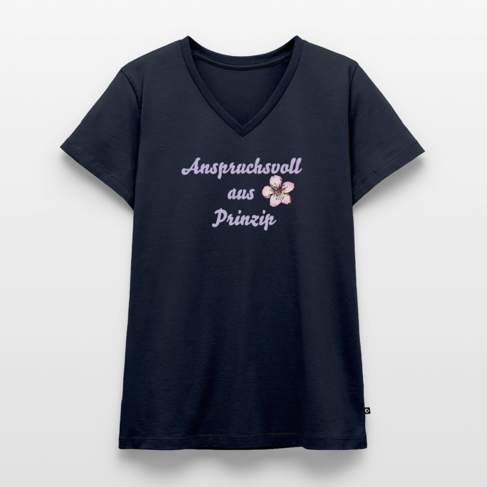 Frauen Bio-T-Shirt mit V-Ausschnitt von Stanley & Stella - Navy
