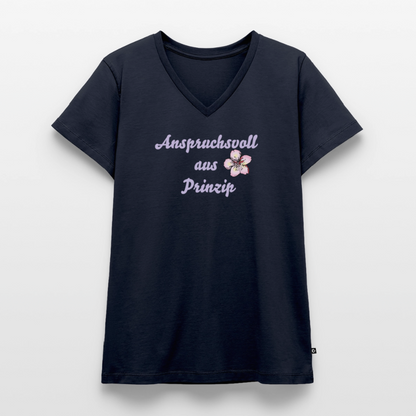 Frauen Bio-T-Shirt mit V-Ausschnitt von Stanley & Stella - Navy