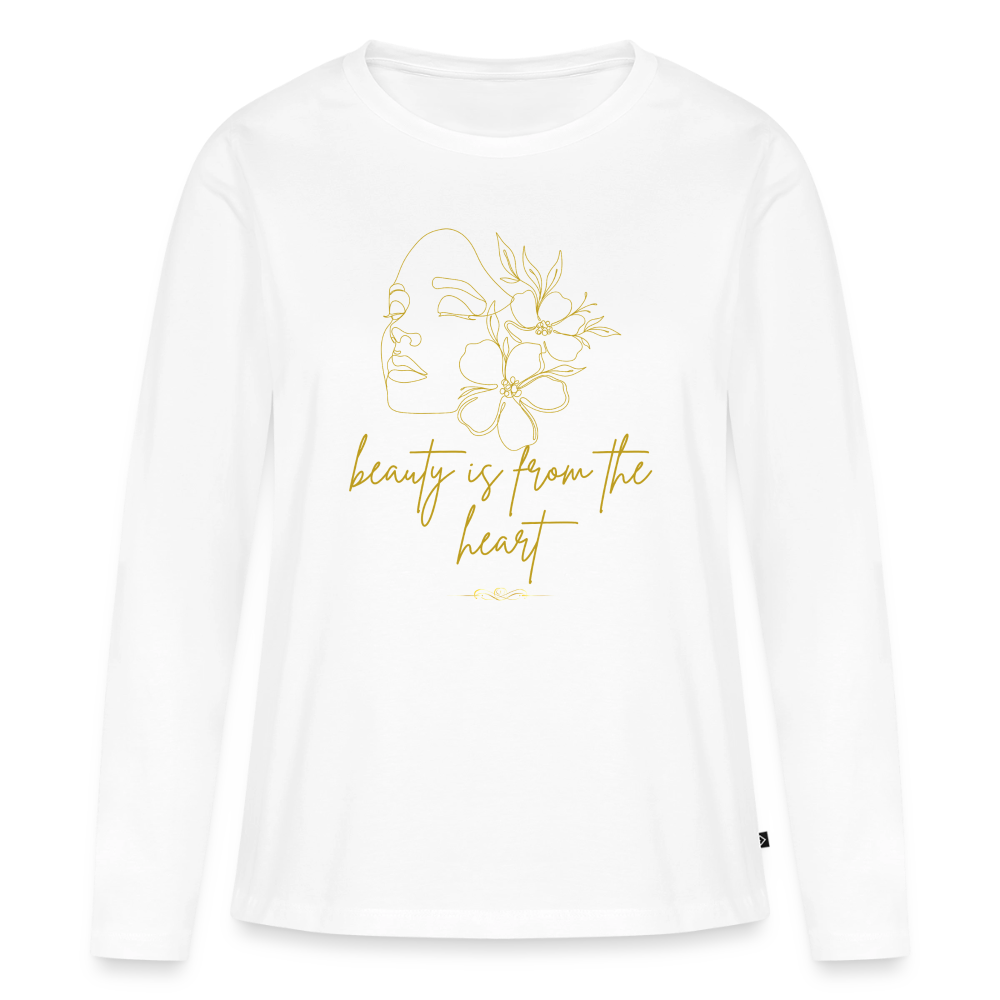 Frauen Premium Langarmshirt - Weiß