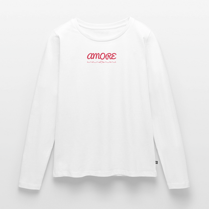 Frauen Premium Langarmshirt - Weiß