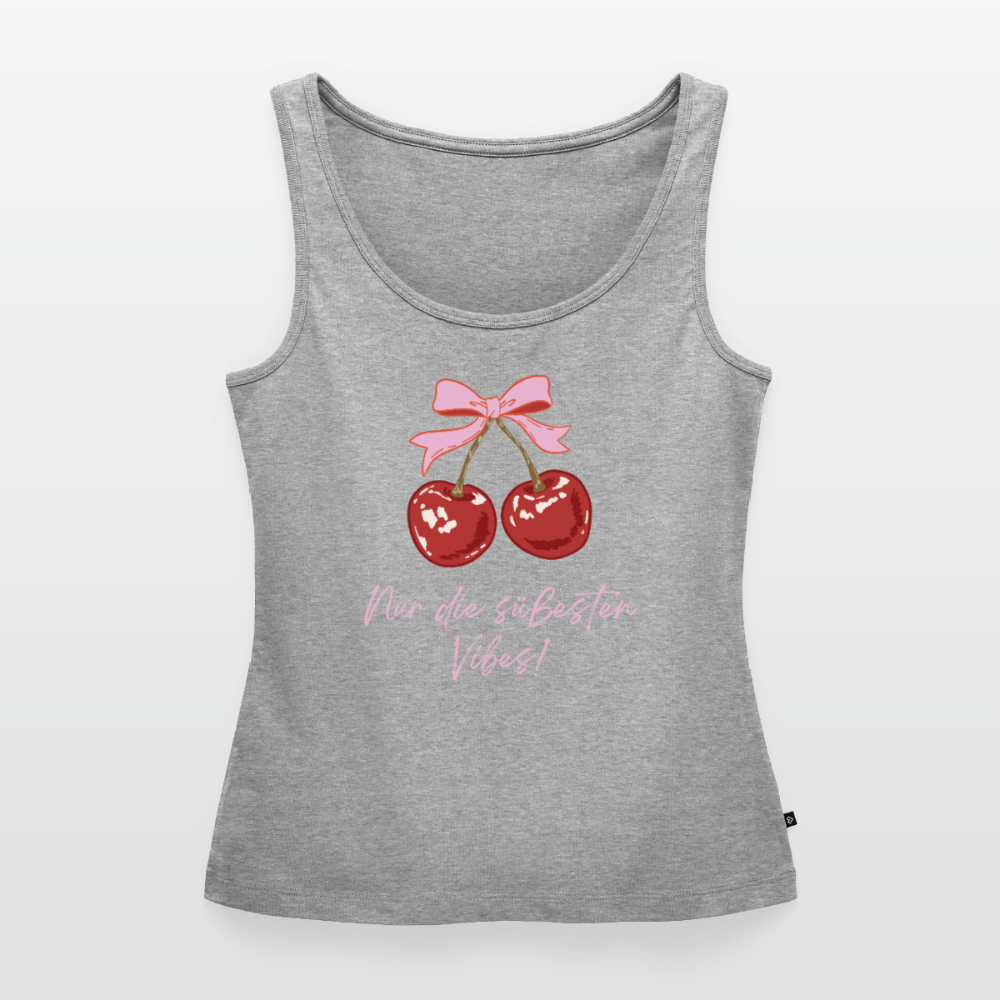 Frauen Premium Tank Top - Grau meliert