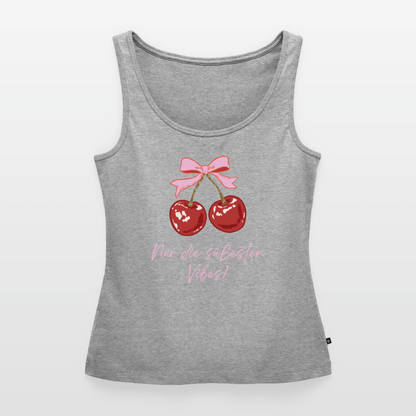 Frauen Premium Tank Top - Grau meliert