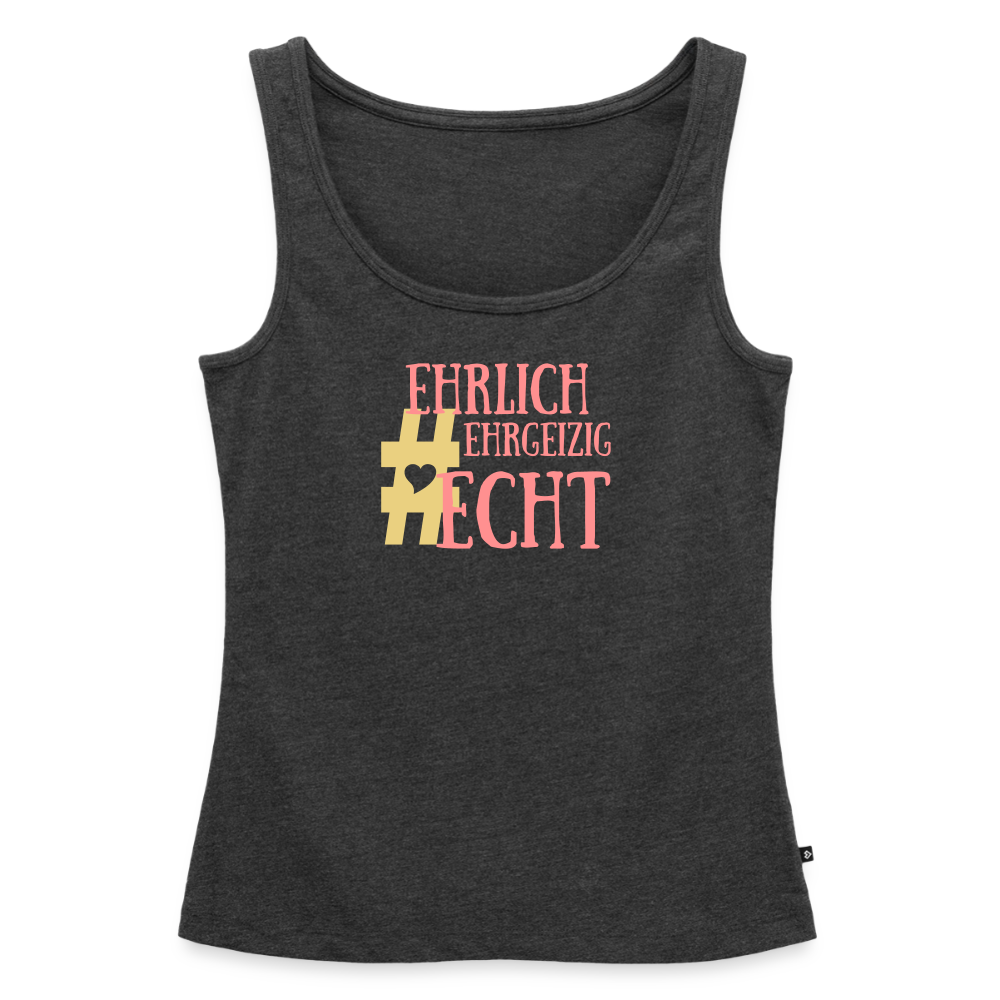Frauen Premium Tank Top - Anthrazit meliert