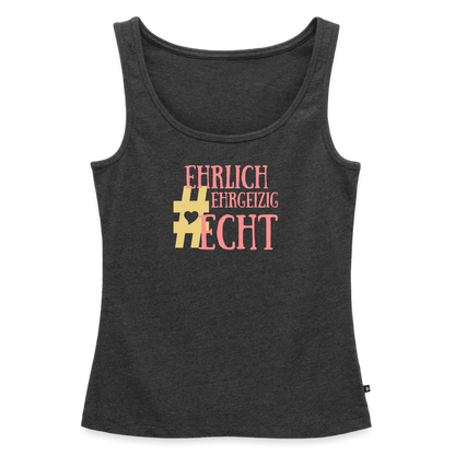 Frauen Premium Tank Top - Anthrazit meliert